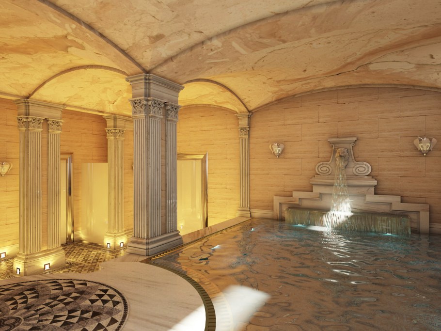 Бассейн в греческом стиле