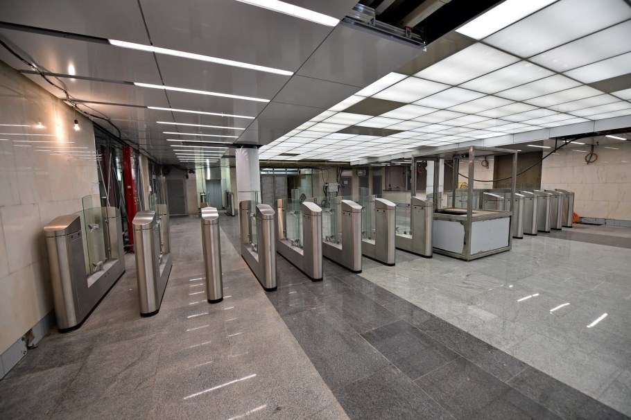 Строительство станции Новомосковская