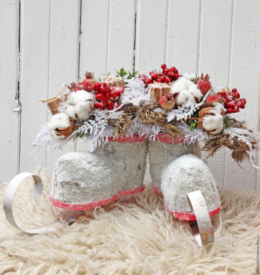 Зимние композиции для интерьера