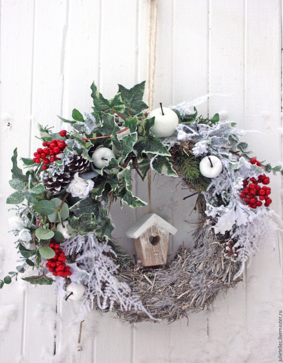 Декор с шишками на новый год