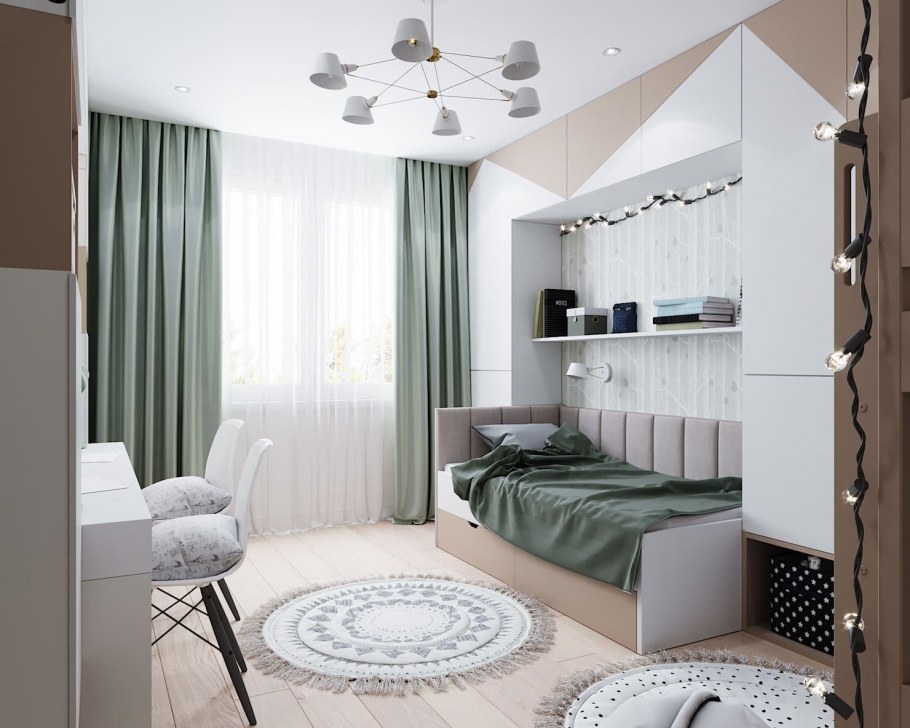 Дизайн 2х комнатной квартиры 57 кв м