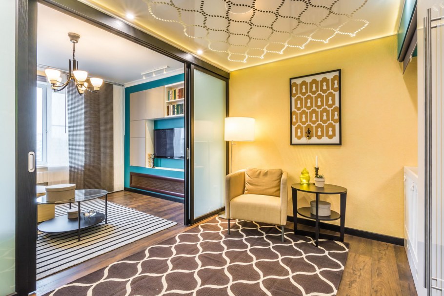 Шёлковая штукатурка в интерьере