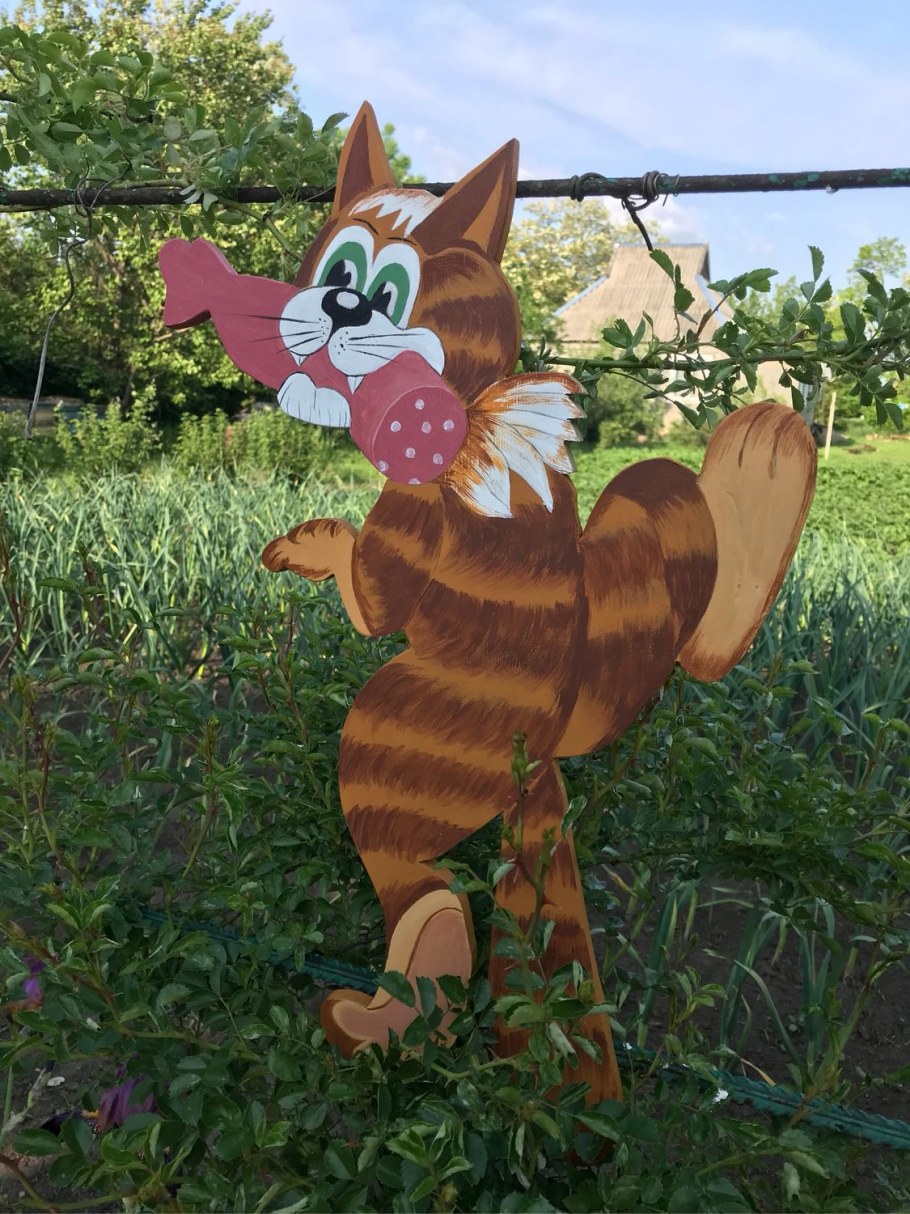 Фигурки на забор из фанеры