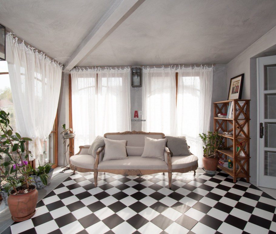 Ламинат в деревенском стиле