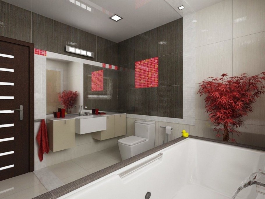 Ванная комната в японском стиле