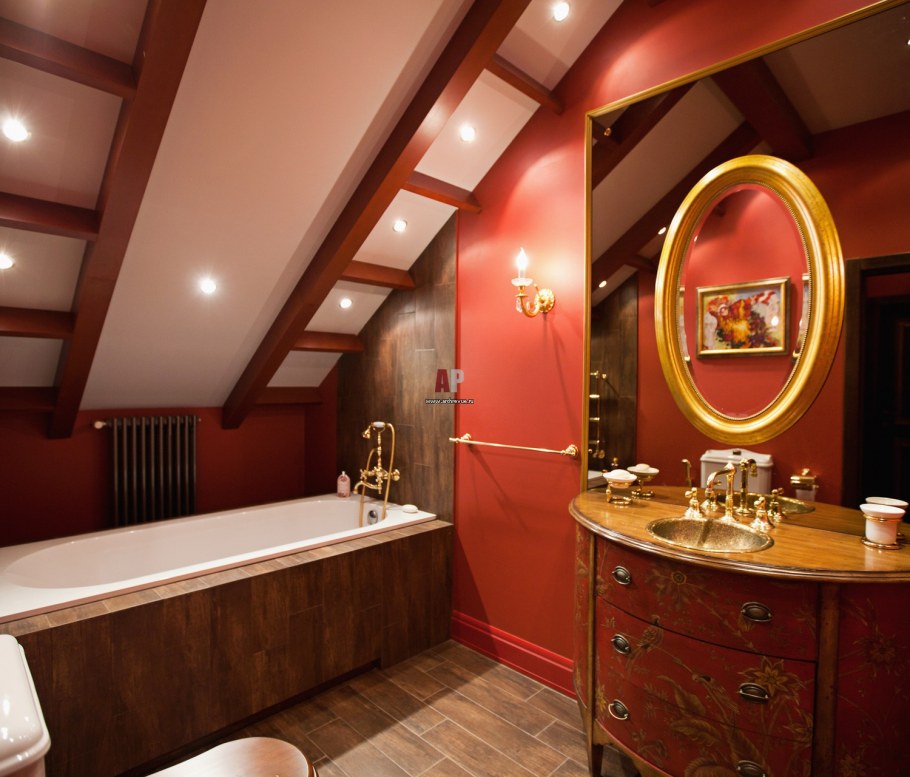 Ванная комната в колониальном стиле
