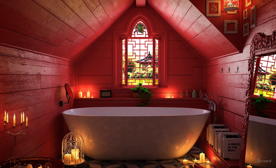 Ванная в тайском стиле