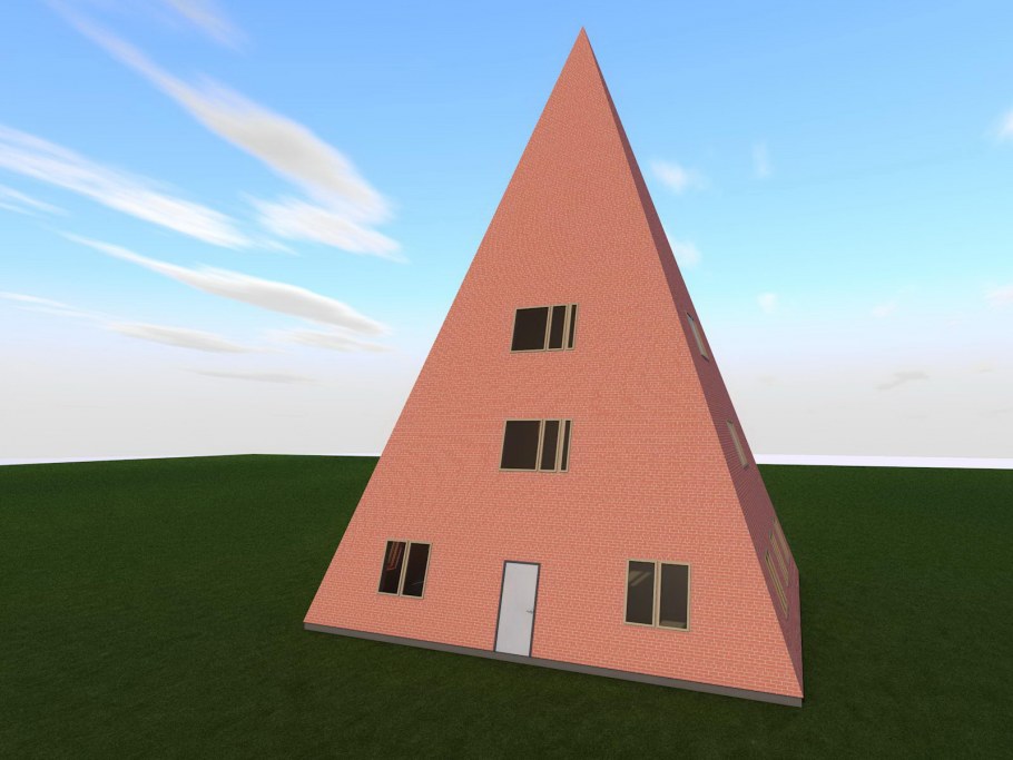 Домик в форме пирамиды