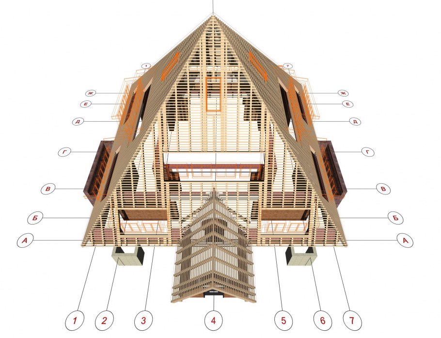 Проекты домов с пирамидальной крышей