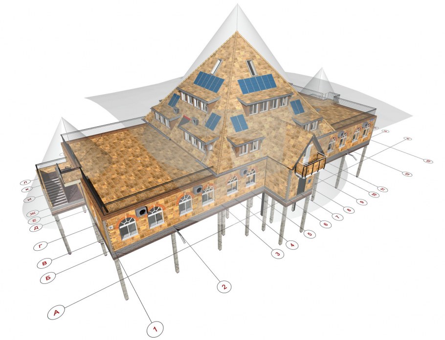 Дом пирамида проект