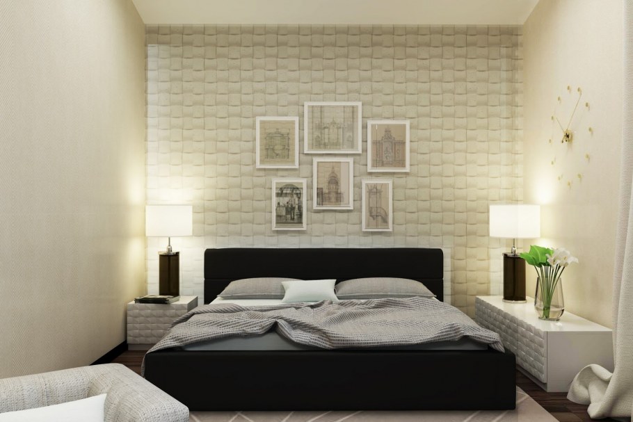 Кровать около стены