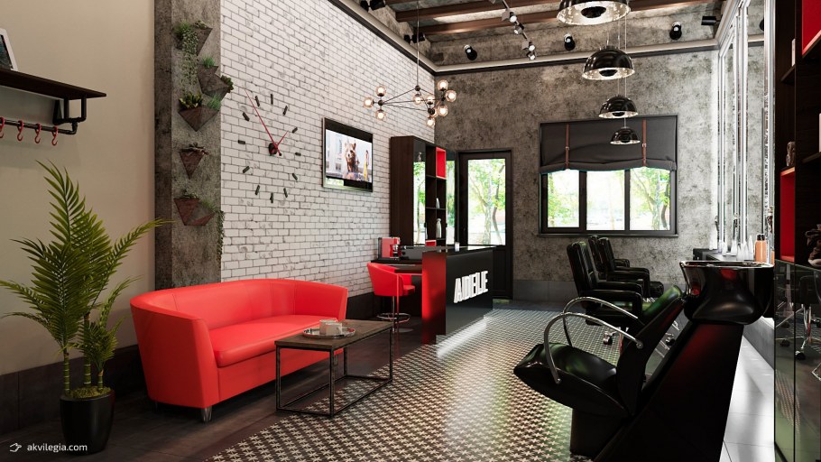 Салон красоты в стиле лофт