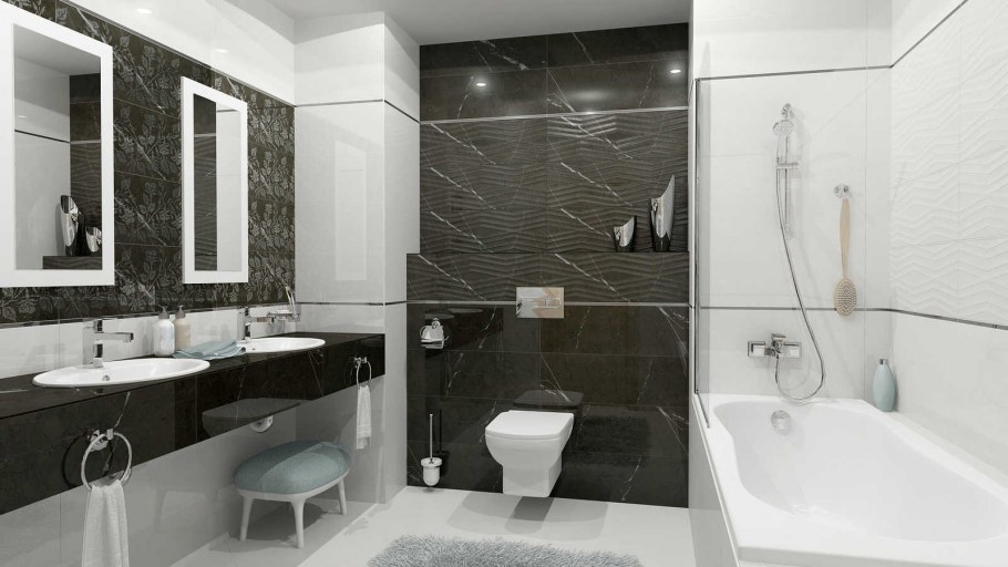 Geneva Black Wall 01 250х750