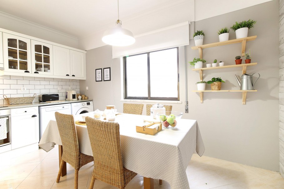 Кухня в скандинавском стиле белая