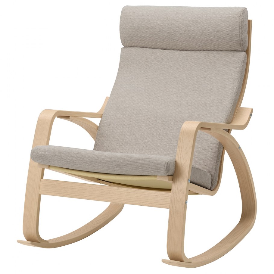 НОЛЬМИРА кресло березовый шпон серый 303.841.86