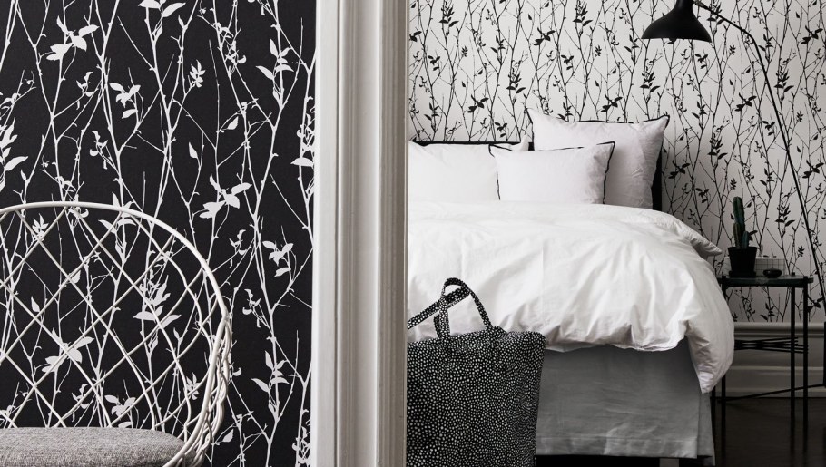 Обои бело черные для стен