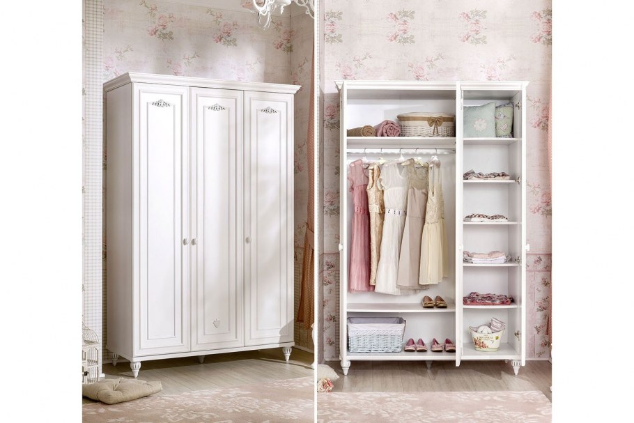 Шкаф 3-дверный Cilek Romantic