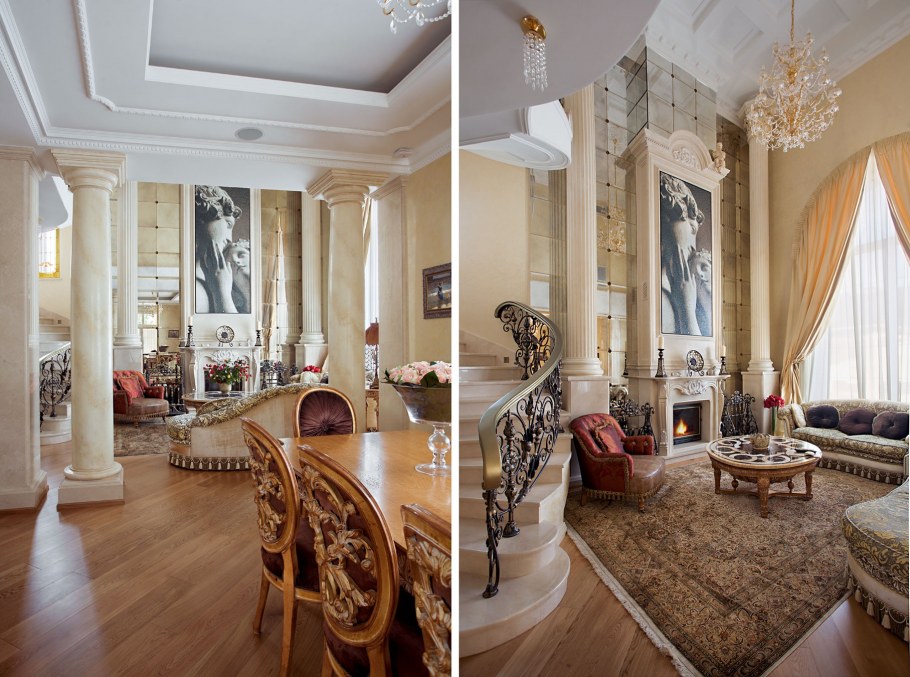 Интерьеры дворцов в стиле Неоклассика