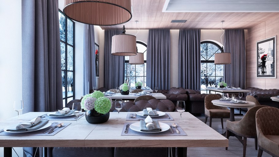 Ресторан в современном стиле