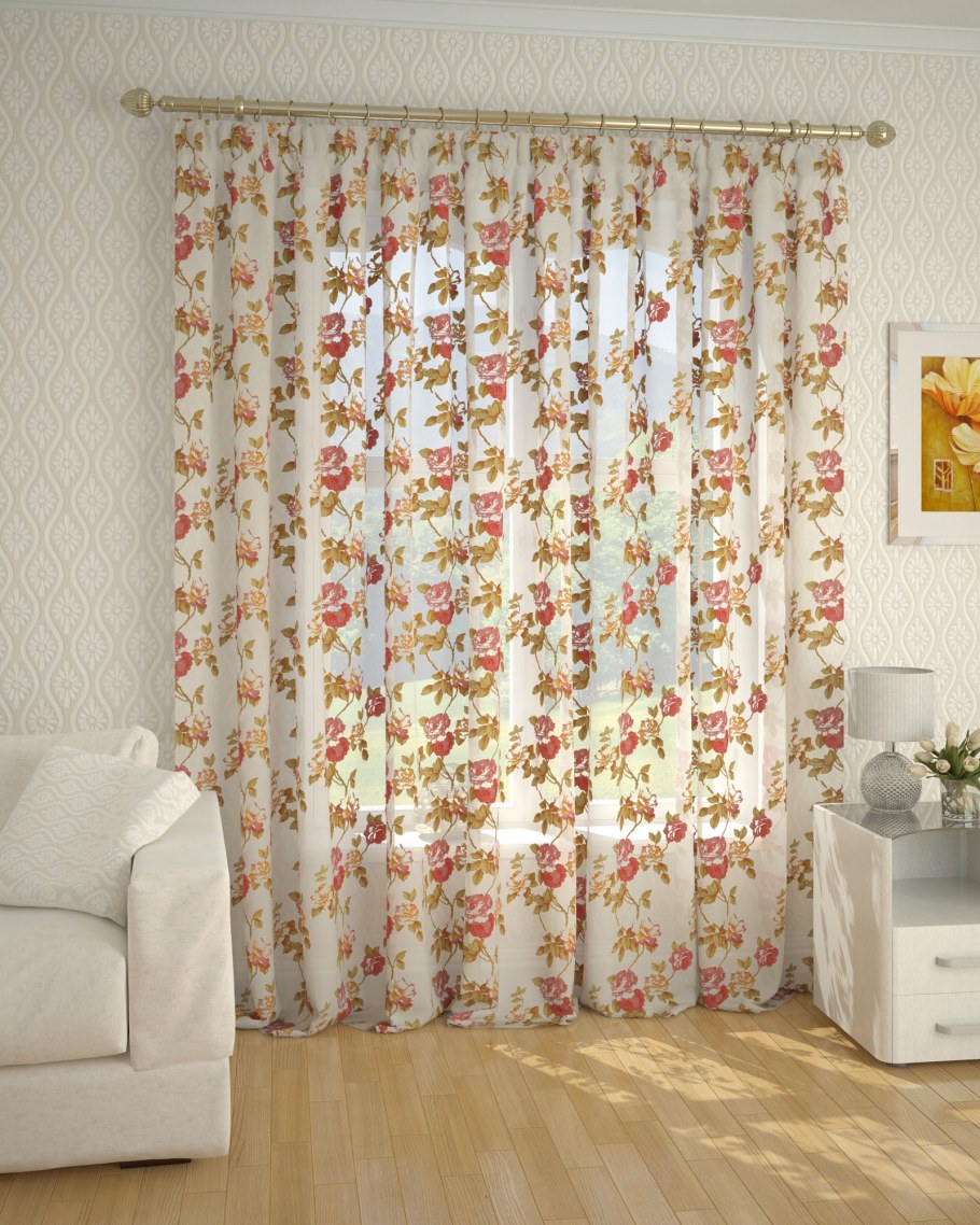 Тюль DDA вуаль 300x260 см (т101-11 сиреневый)