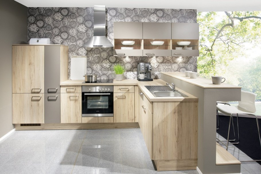 Угловая кухня лофт-03 Wenge Veralinga