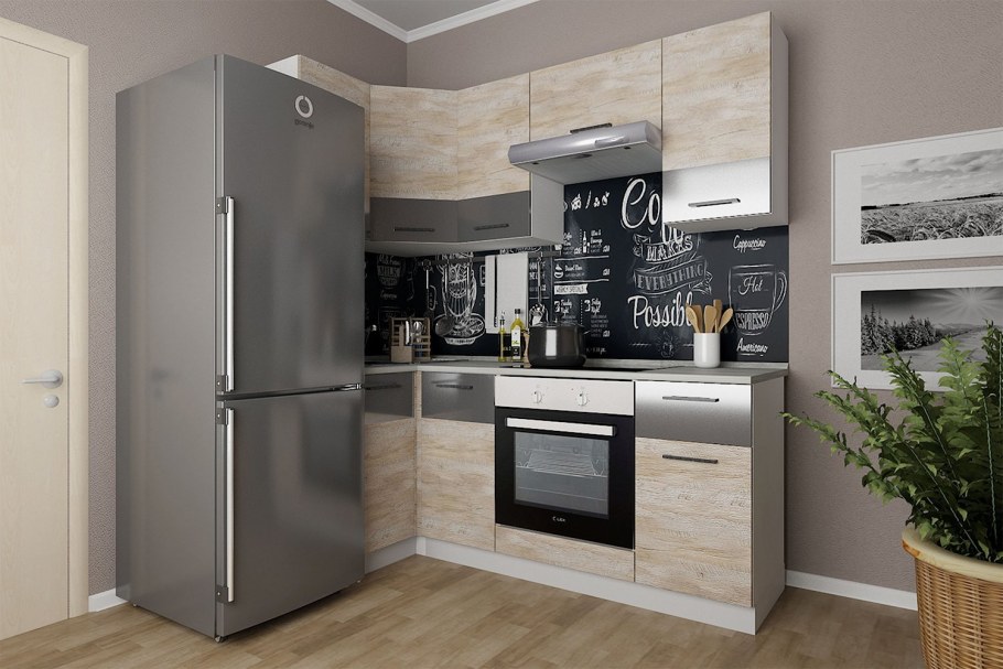 Кухня лофт-03 Cappuccino Veralinga