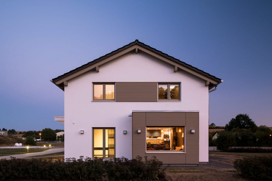 Дача в стиле фахверк