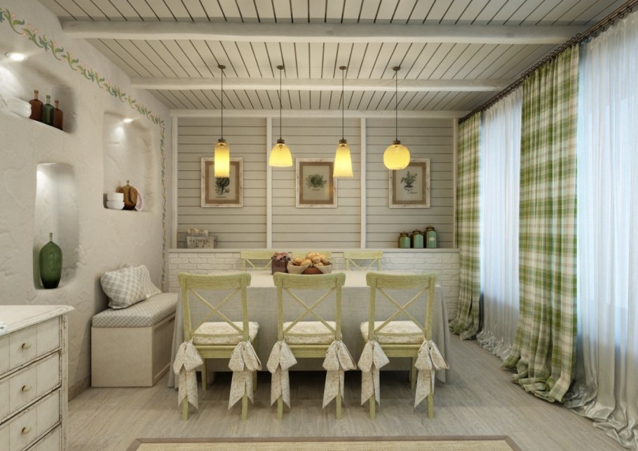 Tikkurila зеленый имитация бруса