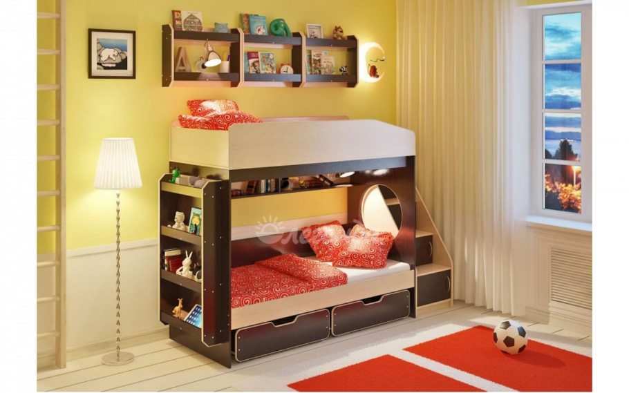 Двухъярусная кровать Легенда 10.3
