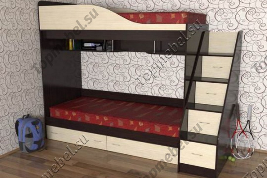Двухъярусная кровать СЛАВМЕБЕЛЬ дуэт
