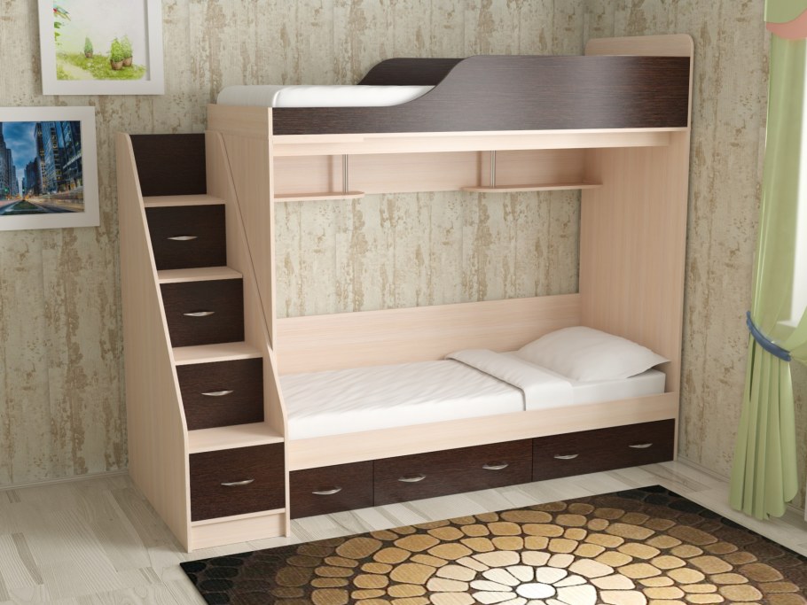 Кровать дуэт СЛАВМЕБЕЛЬ