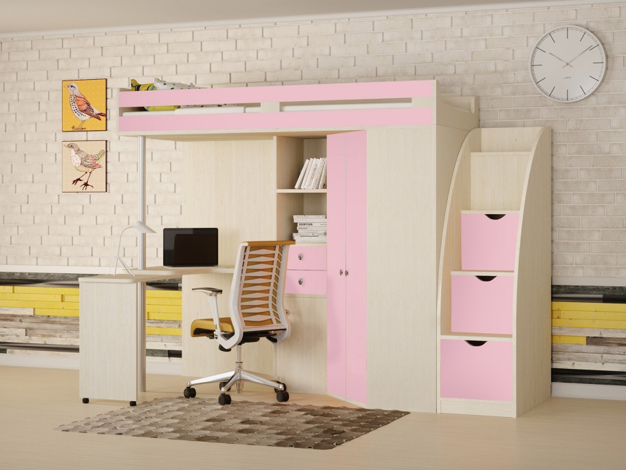 Кровать-чердак м85 РВ-мебель