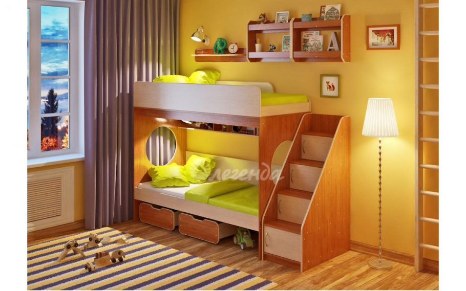 Двухъярусная кровать Легенда 43.4.1