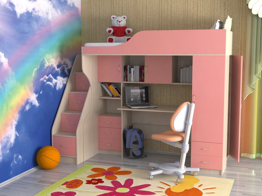 Кровать чердак СЛАВМЕБЕЛЬ