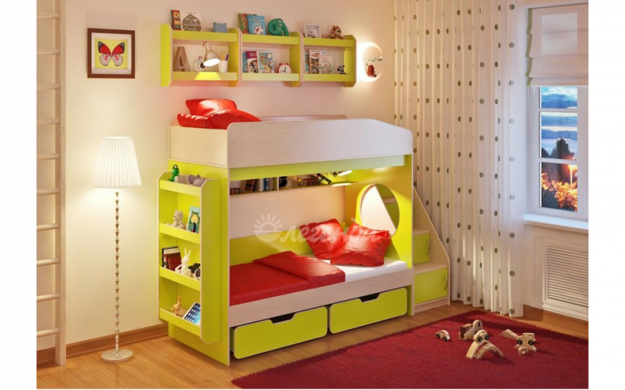 Двухъярусная кровать Легенда 10, комплектация 3