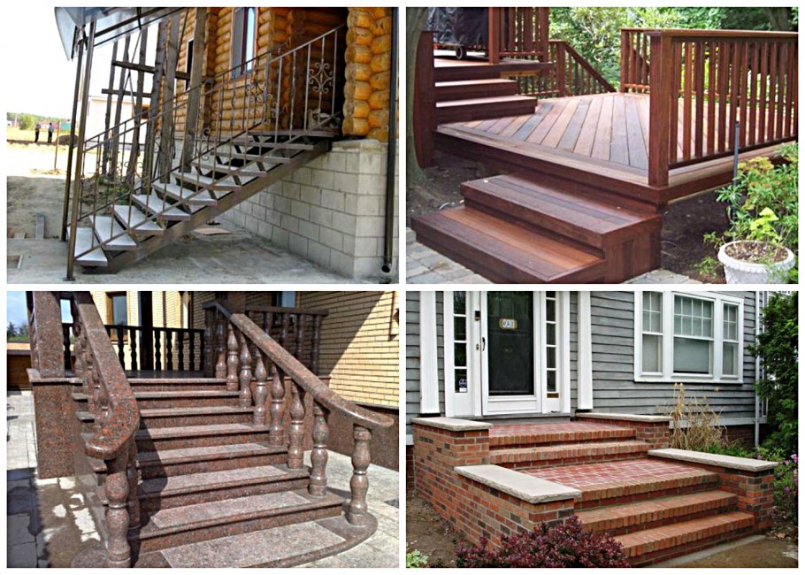 Порожки в частном доме из дерева