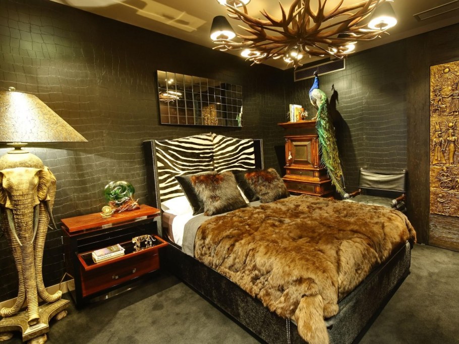 Спальня в африканском стиле