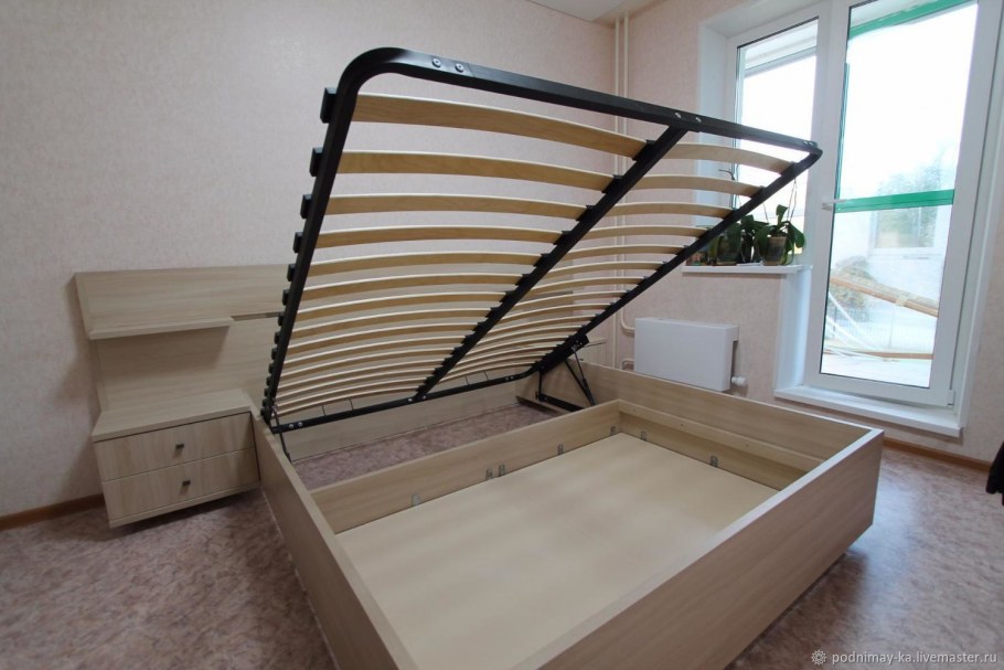 Кровать с подъемным механизмом своими руками