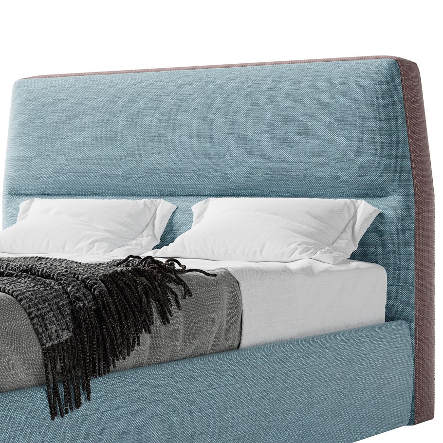 Изголовье кровати рогожка