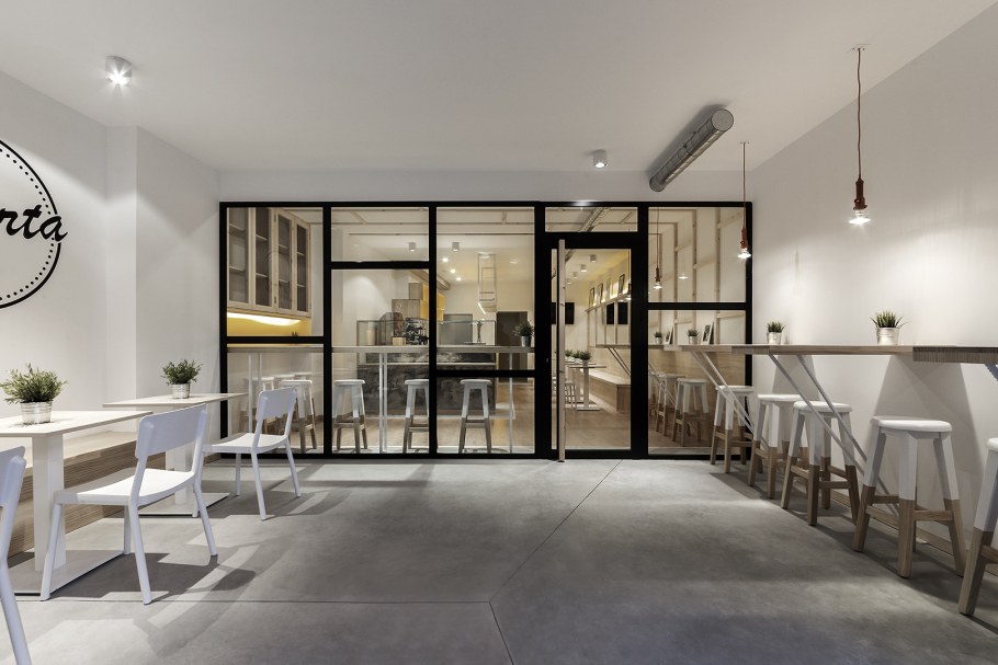 Кафе в минималистическом стиле