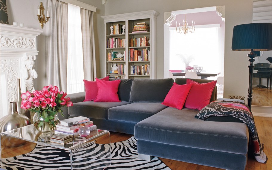 Цветные акценты в интерьере