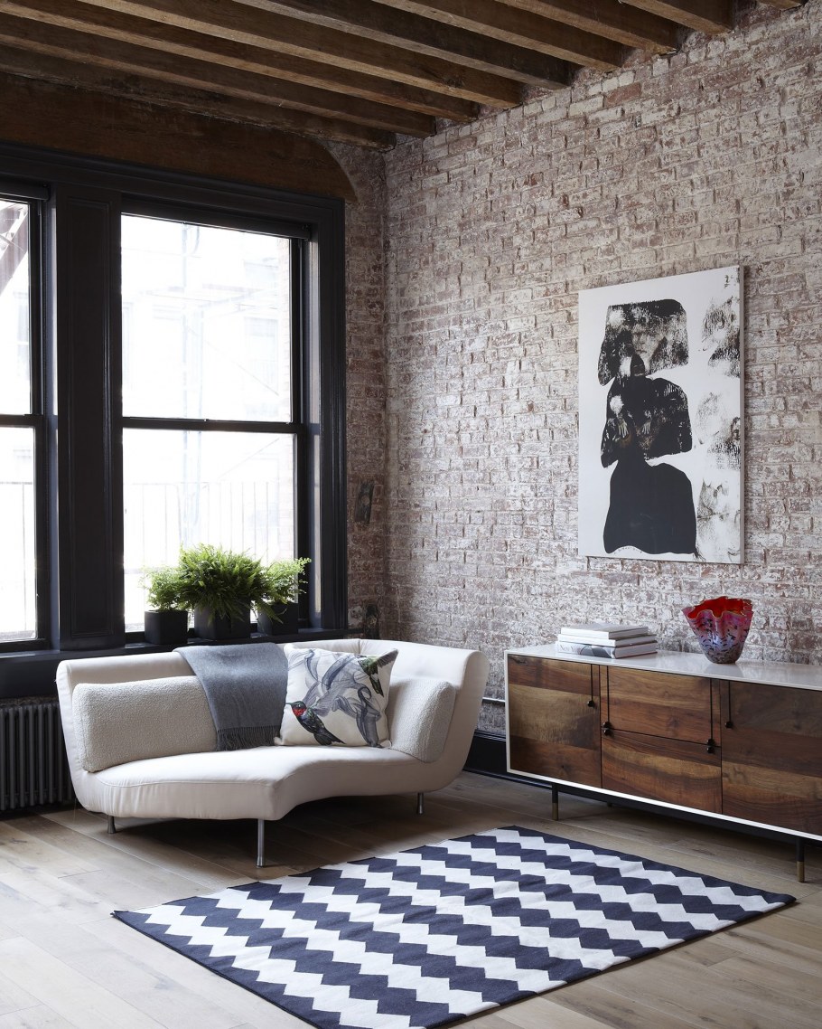 Ковер лофт в интерьере