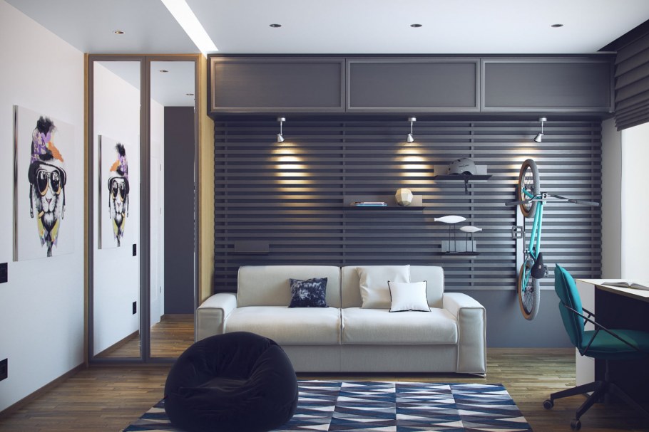 Интерьер подростковой комнаты