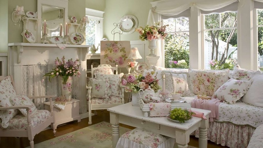 Стиль Shabby Chic ванная