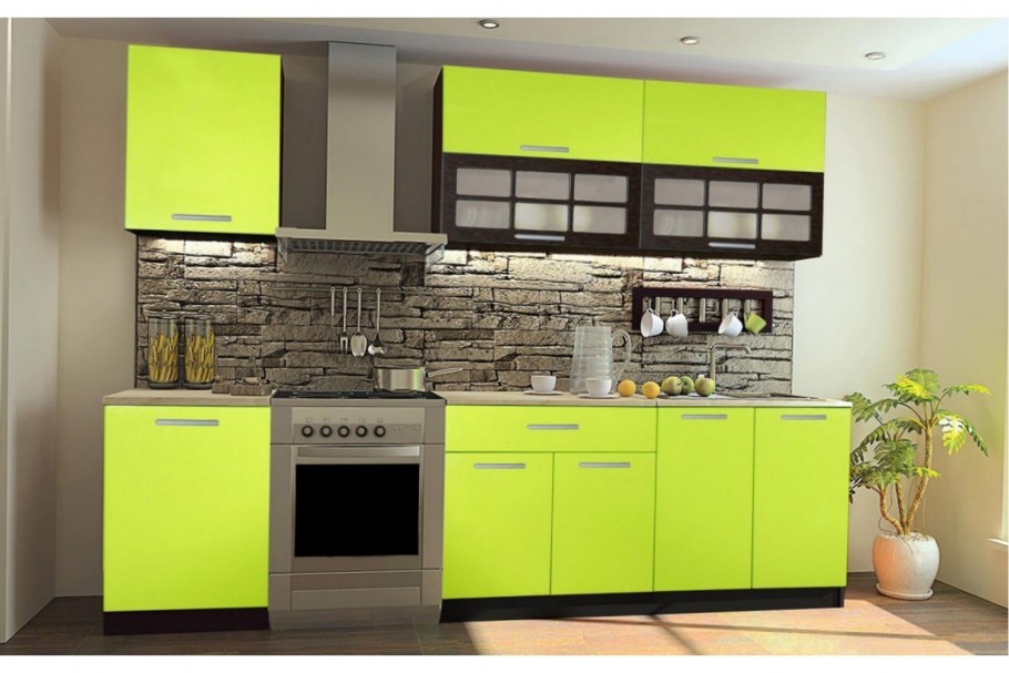 Оливия кухня зеленая