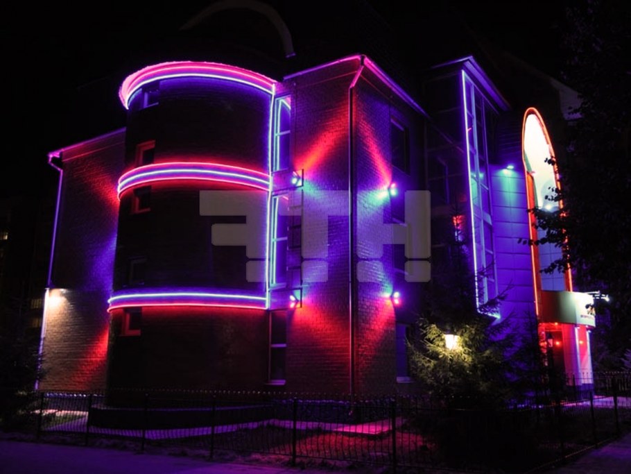 Архитектурная подсветка здания мэрии Набережные Челны