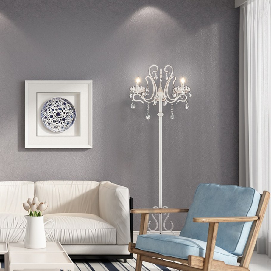 Eurosvet торшер 12205/3f белый