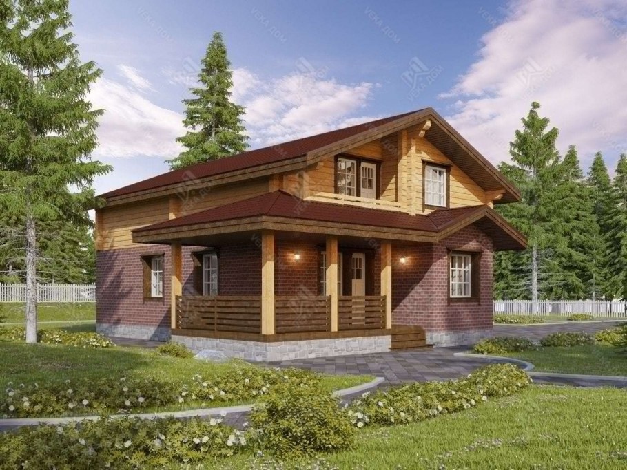 Комбинированные дома Шале планировка