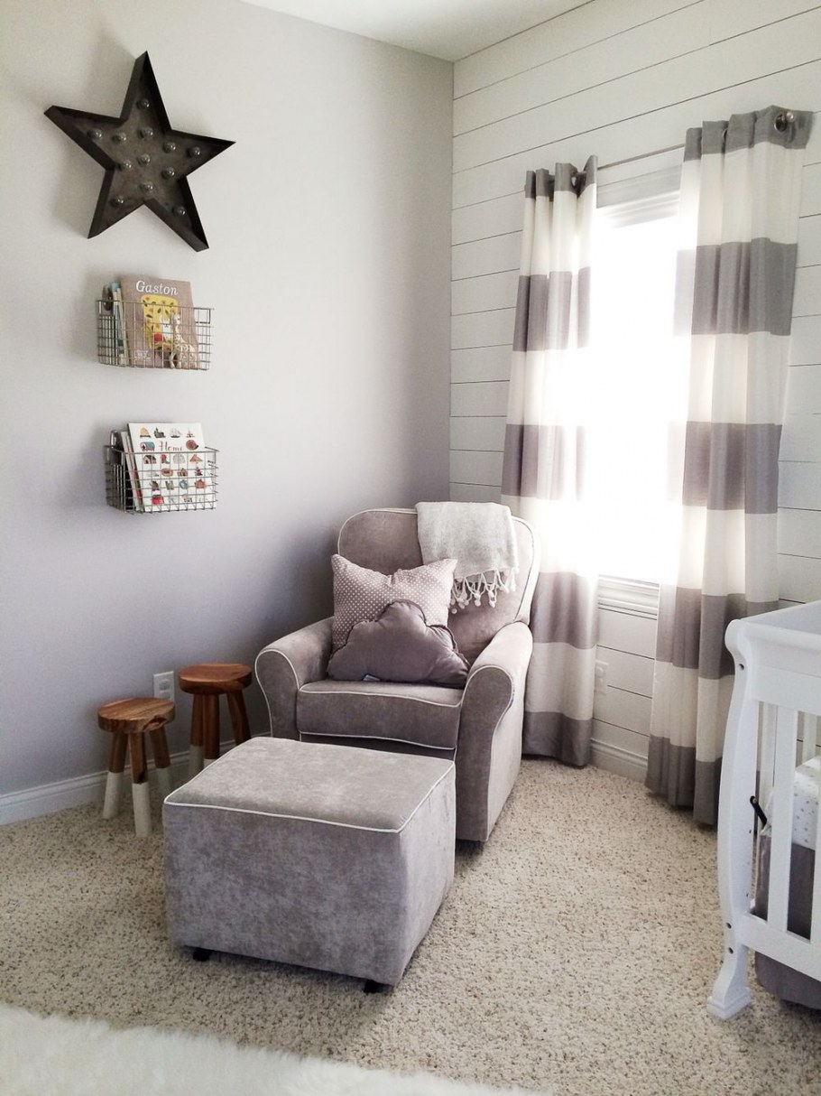 Комната для подростка в сером цвете