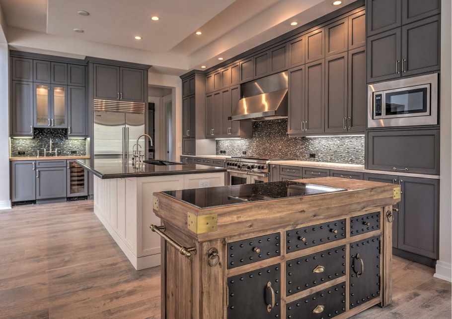 Серая кухня в интерьере
